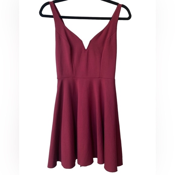 Urban Outfitters Mini‎ Dress XS Valentine's Day Fit and Flare Date Night Red - Picture 6 of 12